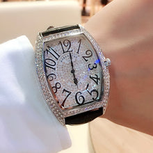 Load image into Gallery viewer, 2019 New Hot Selling Couple Watch Wine Barrel Shape FM Full Star Watch Full Diamond Waterproof Quartz Watch