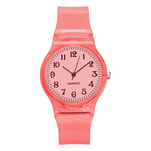 Load image into Gallery viewer, 2019 New Lovers Men Women Watches Fashion Transparent Candy Color Plastic Band Casual Quartz Watches Female Male Wristwatches