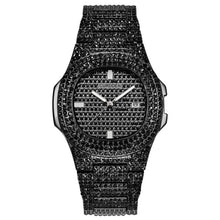 Load image into Gallery viewer, ICE-Out Bling Diamond Watch For Men Women Hip Hop iced out watch Men Quartz Watches Stainless Steel Band Business Wristwatch Man