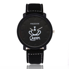Load image into Gallery viewer, New Relogio Couples Watch King &amp; Queen Leather Quartz Watch Mens Ladies Fashion Sport Clock Men's Watches Women's Watches Gifts